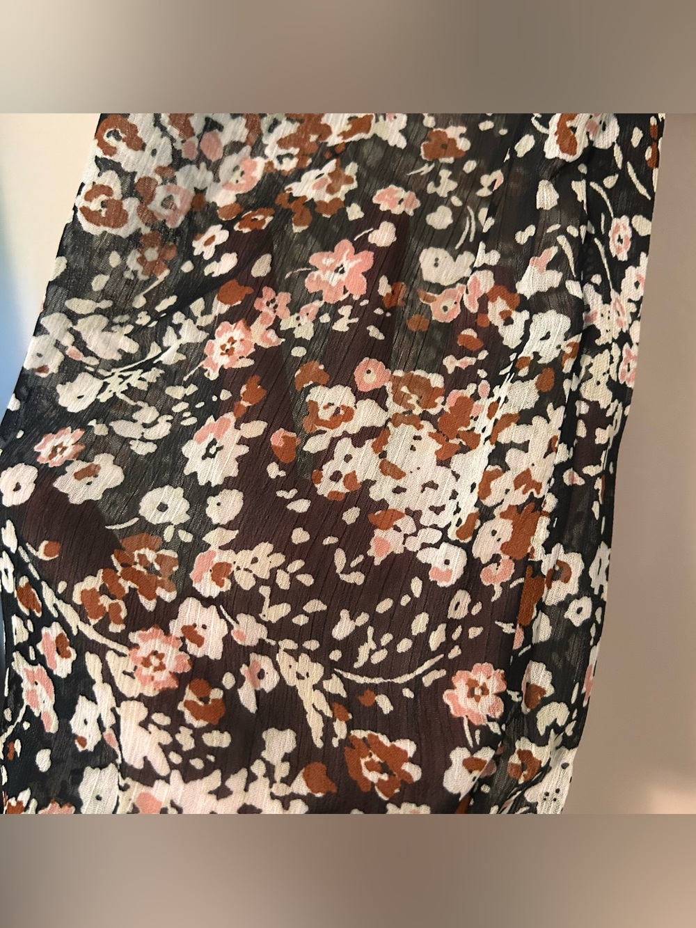 LuLus Mood Setter Black Floral Print Ruched Long Sleeve Top - Picture 4 of 9